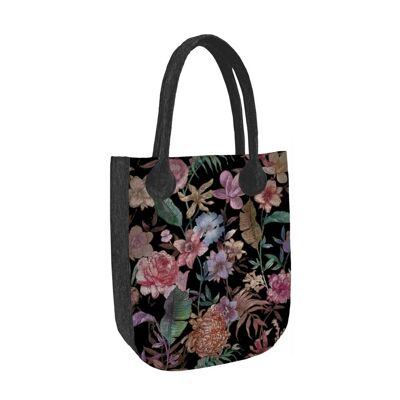 Bolso Shopper Luisa De Feltro Antracite Linea City Bertoni