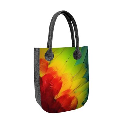 Borsa Shopper Loro En Feltro Linea City Bertoni