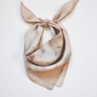 "Latte" silk scarf