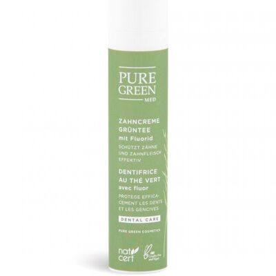 Pure Green MED | Basic Care | Zahncreme Grüntee mit Fluorid