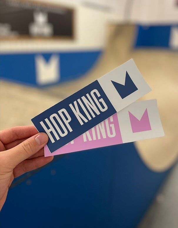 Hop-König-Rechteck-Aufkleber