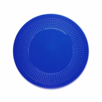 Blue 'Vitility' non-slip round coasters 14cm