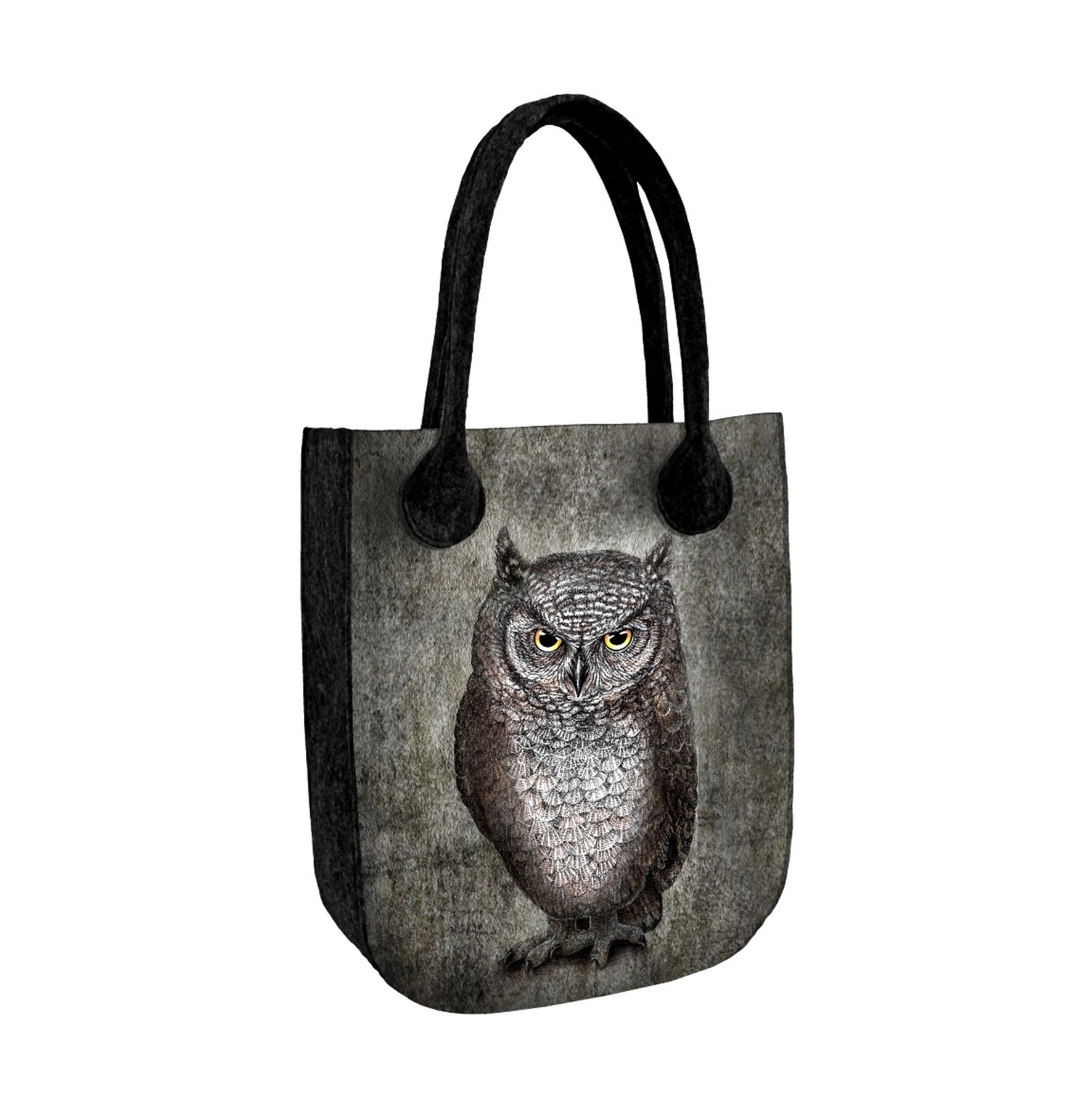 Bolso de hombro Eleonora en fieltro City Antracita Línea Bertoni