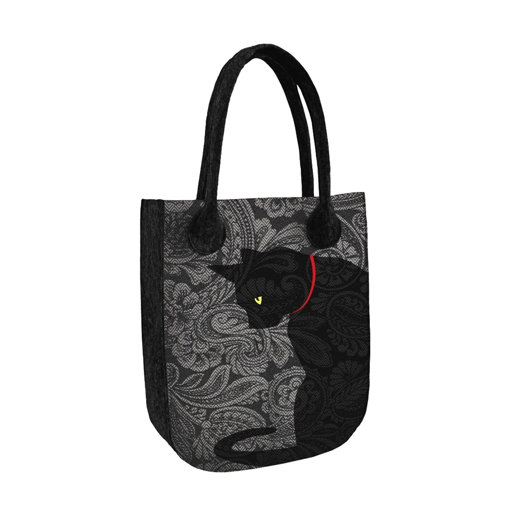 Kleks Shoulder Bag In Felt City Anthracite Line Bertoni