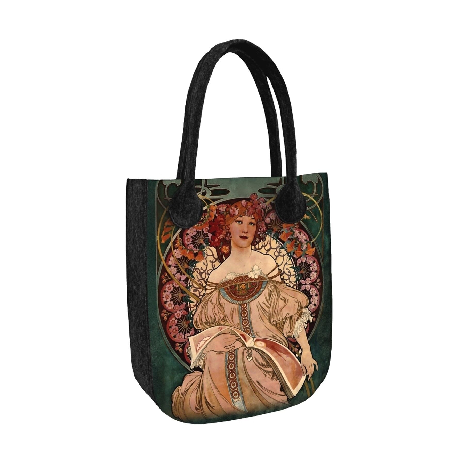 Secesia Umhängetasche Aus Filz City Anthrazit Linie Bertoni