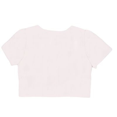 Short-sleeved cardigan - Pale pink