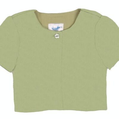 Short-sleeved cardigan - Green