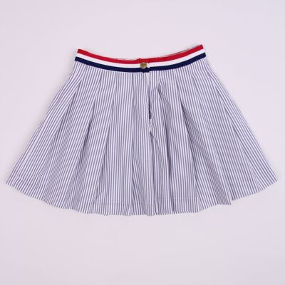 Short pleated skirt - Gray