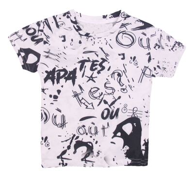 Printed short-sleeved T-shirt