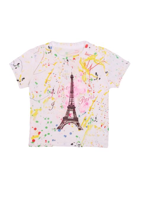 T-shirt manches courtes "I love Paris"