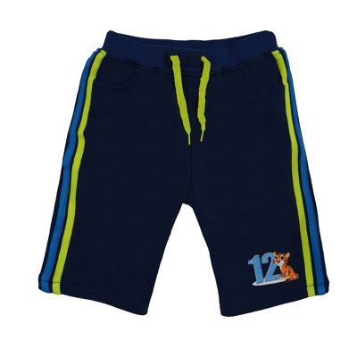 Pantaloncini stampati "Tiger" - Blu navy