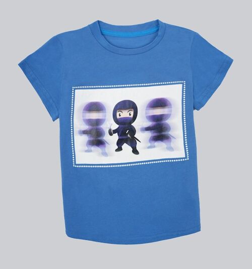 T-shirt imprimé "Ninja" - Bleu