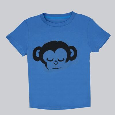Bedrucktes T-Shirt - Blau