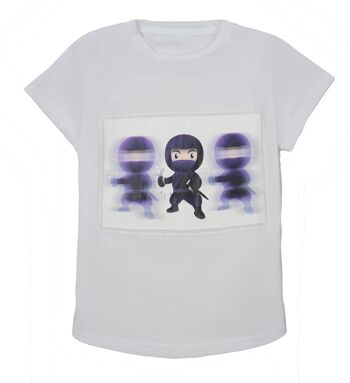 T-shirt imprimé "Ninja" - Blanc 1