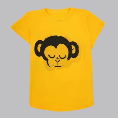 Bedrucktes T-Shirt - Gelb