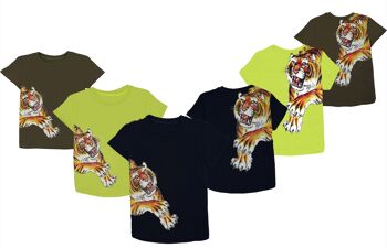 T-shirt imprimé "Tigre" - Vert 3