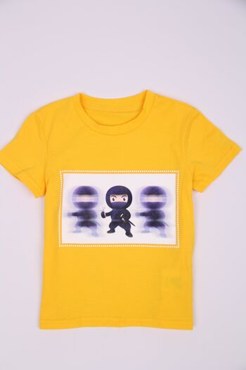 T-shirt imprimé "Ninja" - Jaune 1