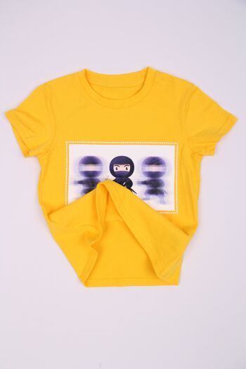 T-shirt imprimé "Ninja" - Jaune 2