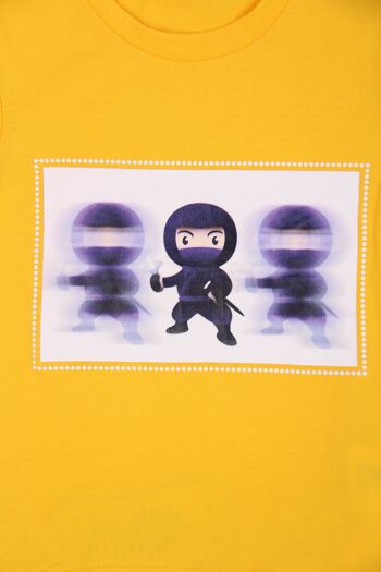 T-shirt imprimé "Ninja" - Jaune 3