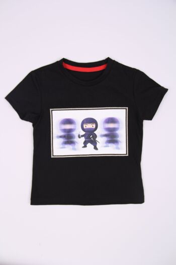 T-shirt imprimé "Ninja" - Noir 1