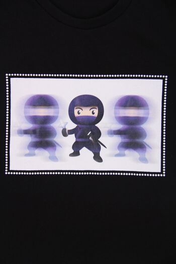T-shirt imprimé "Ninja" - Noir 3