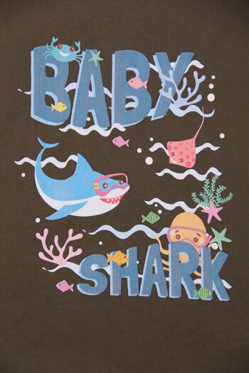 Débardeur imprimé "Baby Shark" - Kaki 4