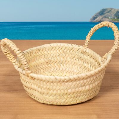 20 cm round heart of palm basket