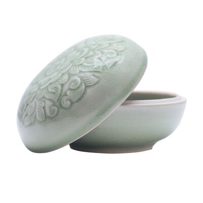 Ceramic bowl "Green Ocean 12"