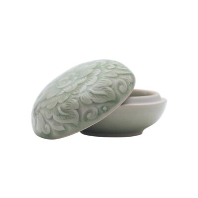 Ceramic bowl "Green Ocean 8"