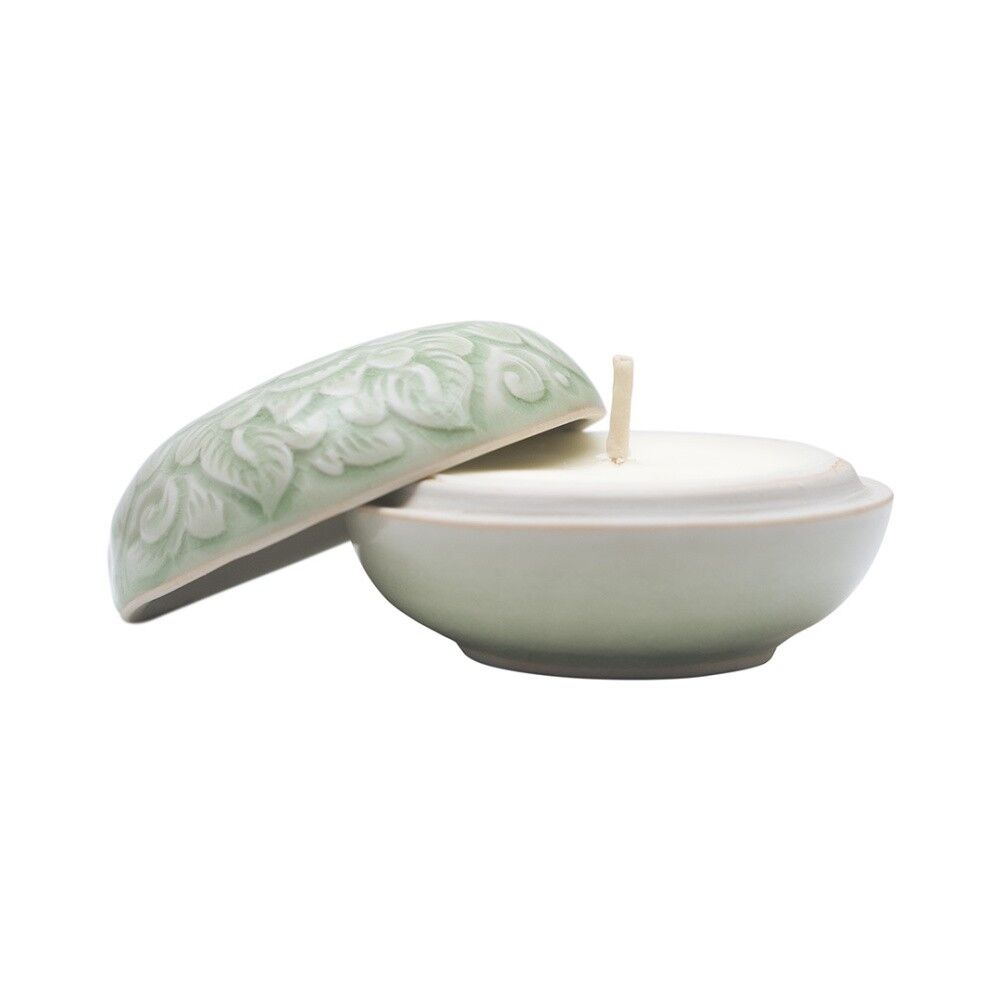 Candela profumata "Apsara" verde giada/cannella e chiodi di garofano