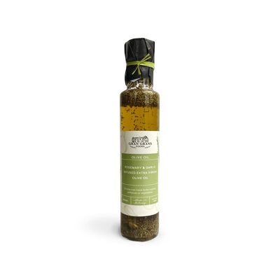 Olio extravergine di oliva aromatizzato al rosmarino e aglio