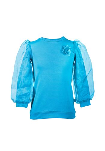 SWEAT-SHIRT TURQUOISE BIRDSNEST 3