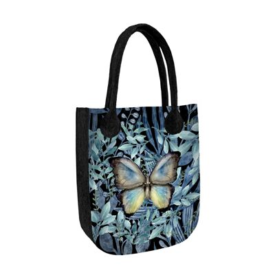 Shopper Borsa Emanuel En Feltro Antracite Linea City Bertoni