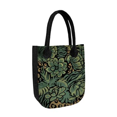 Borsa Shopper Mili In Feltro Antracite Linea City Bertoni