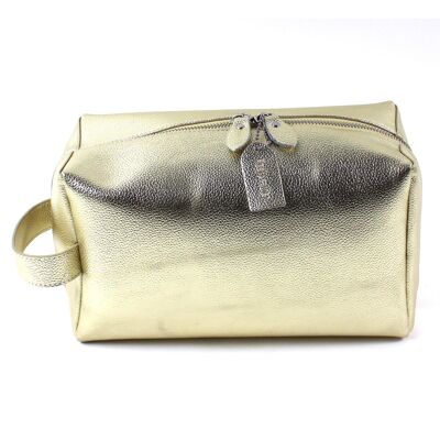 Cofanetto cosmetico "Leather for You" oro