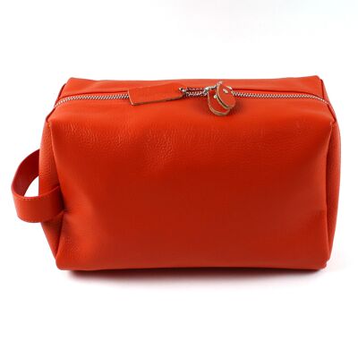 "Leather for You" cosmetic box orange