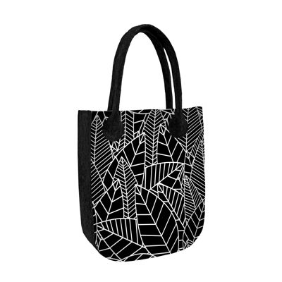 Borsa Shopper Laurel In Feltro Antracite Linea City Bertoni