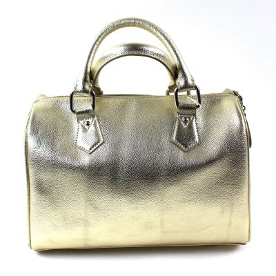"Leather for You" polo bag gold