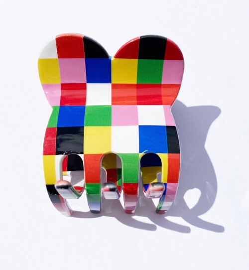 PATCHWORK HEART CLIP