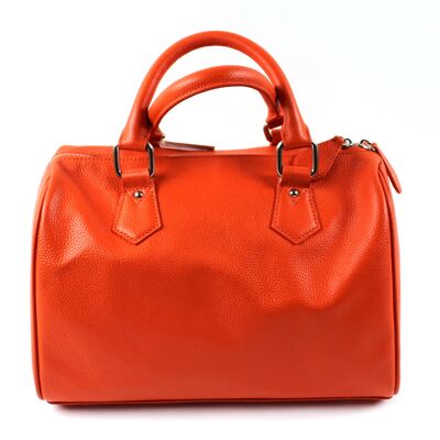 "Leather for You" polo bag orange