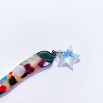 CUT CRYSTAL Y2K STAR HAIR STICK