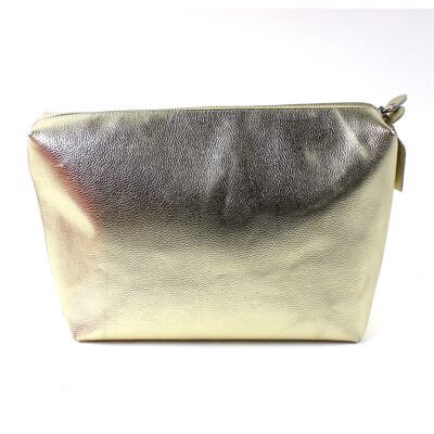 "Leather for You" cosmetic bag gold