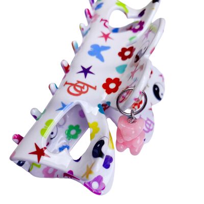 CONFETTI HAIR CLAW - CON CHARM GUMMY