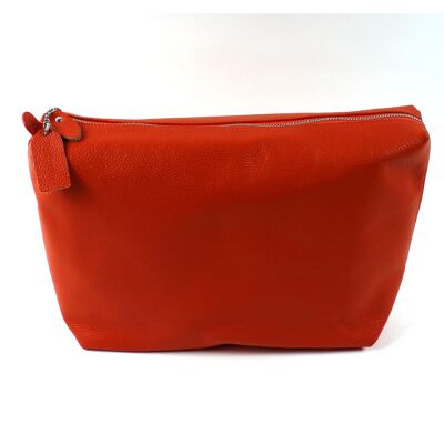 "Leather for You" cosmetic bag orange