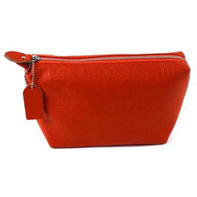 "Leather for You" cosmetic bag - orange