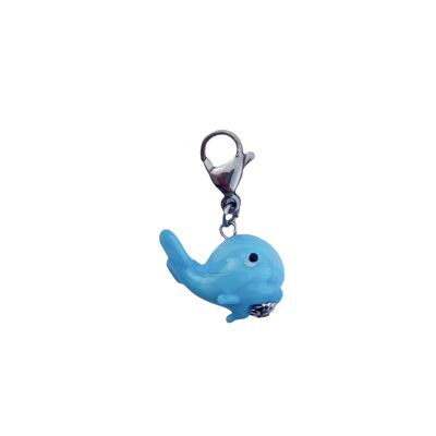 Glass Whale Charm