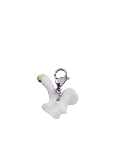 Glass Swan Charm