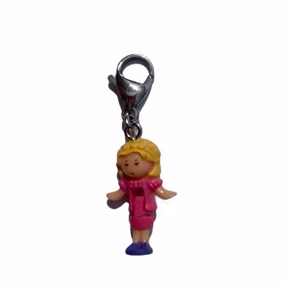 COSTUME ROSE VINTAGE POLLY POCKET CHARM 1992