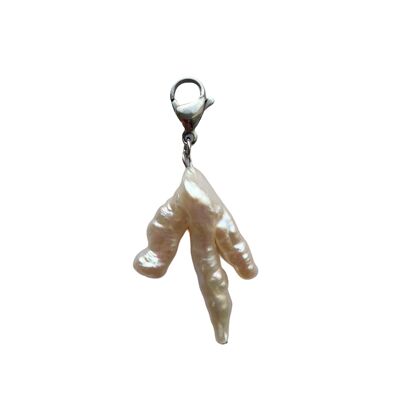 Chicken Foot Pearl Charm