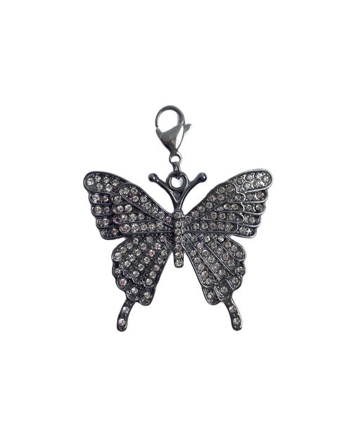 Y2K Embellished Butterfly Charm